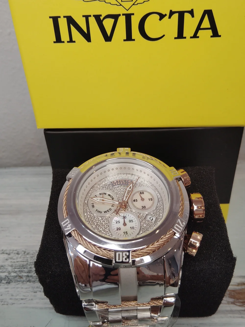 Invicta RESERVE Bolt Zeus Swiss Rhonda With 1 Carat Diamonds 53mm MENS Watch